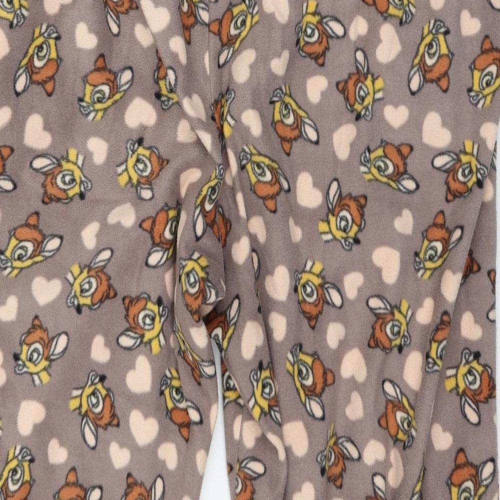 George Womens Brown Geometric Fleece Capri Pyjama Pants Size 20