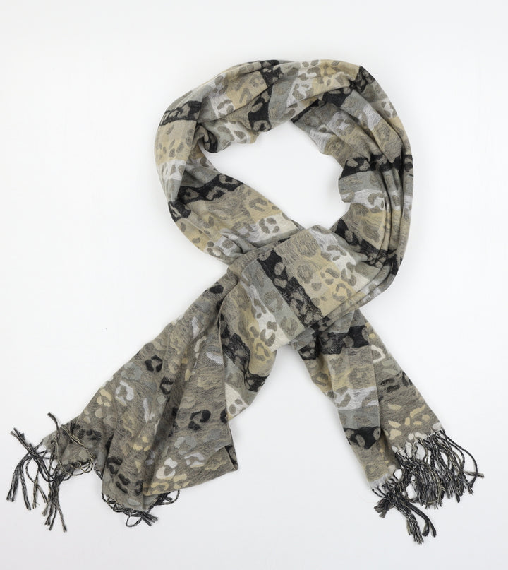 Preworn Womens Multicoloured Animal Print Knit Scarf