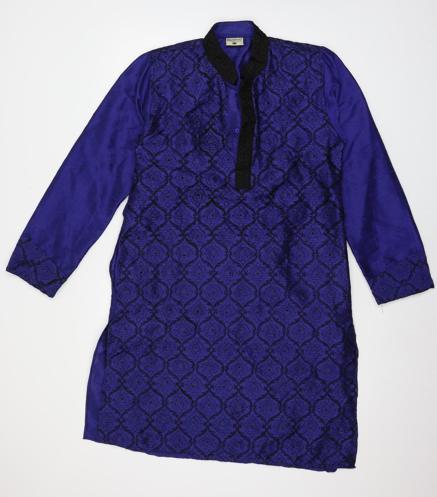 Khushaal Womens Blue   Basic Blouse Size 12