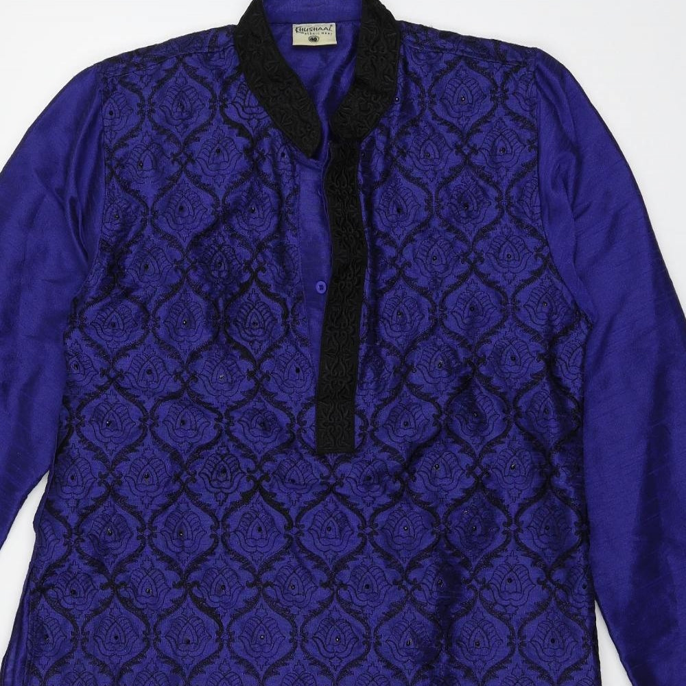 Khushaal Womens Blue   Basic Blouse Size 12