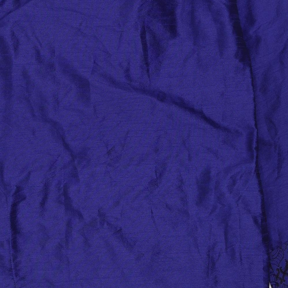 Khushaal Womens Blue   Basic Blouse Size 12