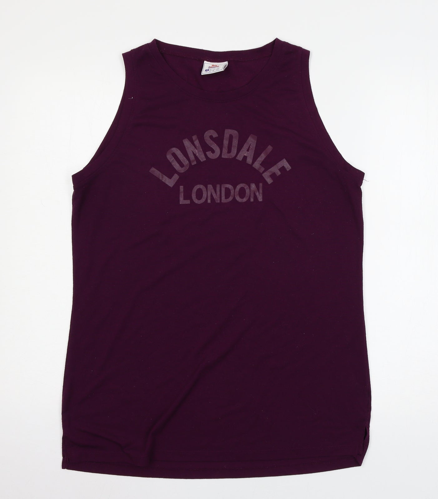Lonsdale Womens Purple  Jersey Basic T-Shirt Size 18