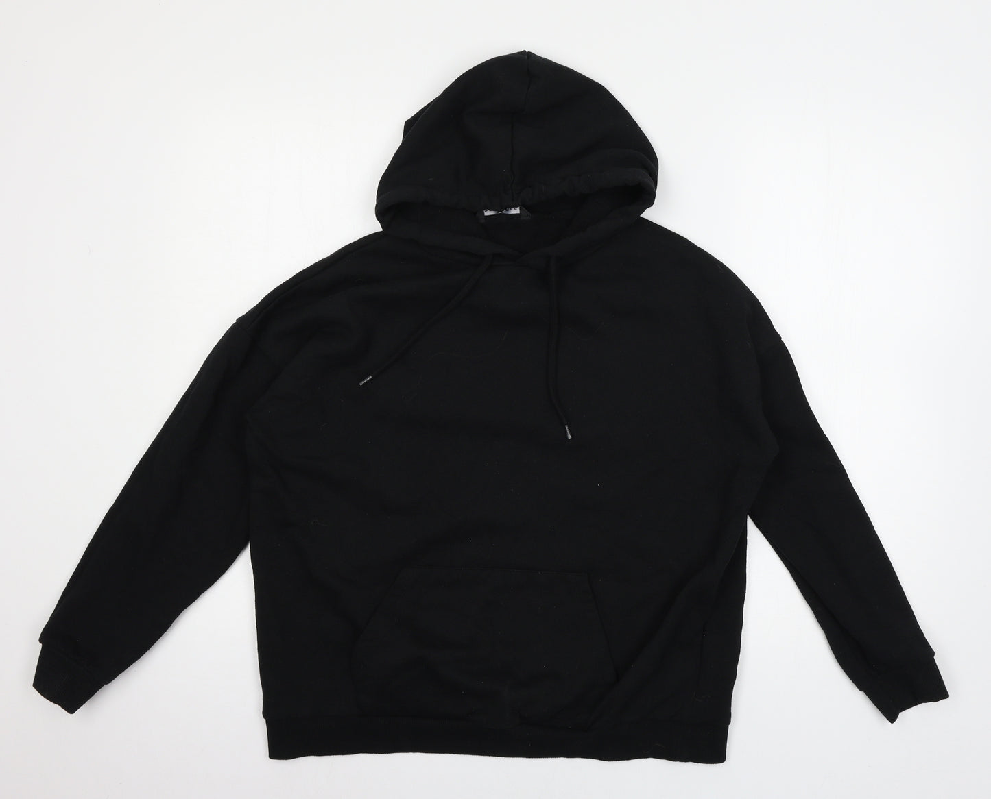 Peacocks Womens Black  Jersey Pullover Hoodie Size M