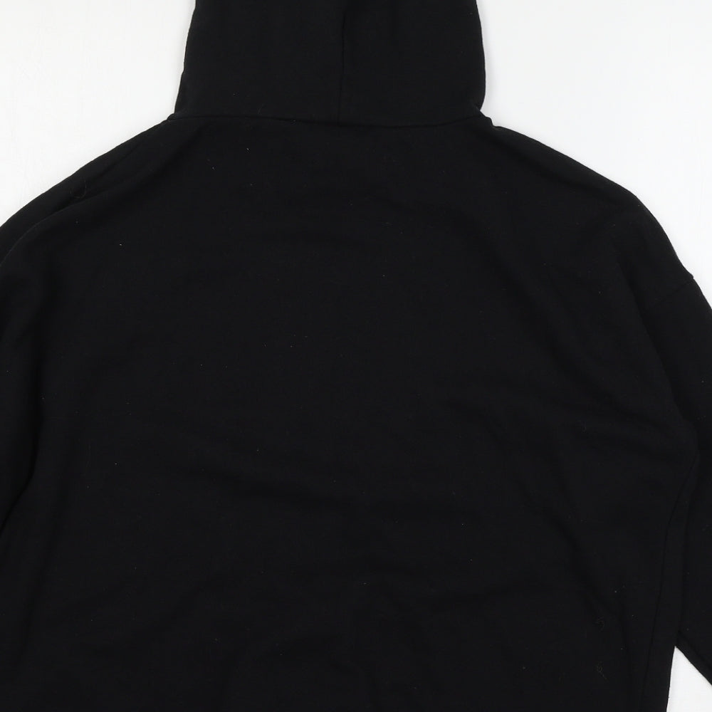 Peacocks Womens Black  Jersey Pullover Hoodie Size M