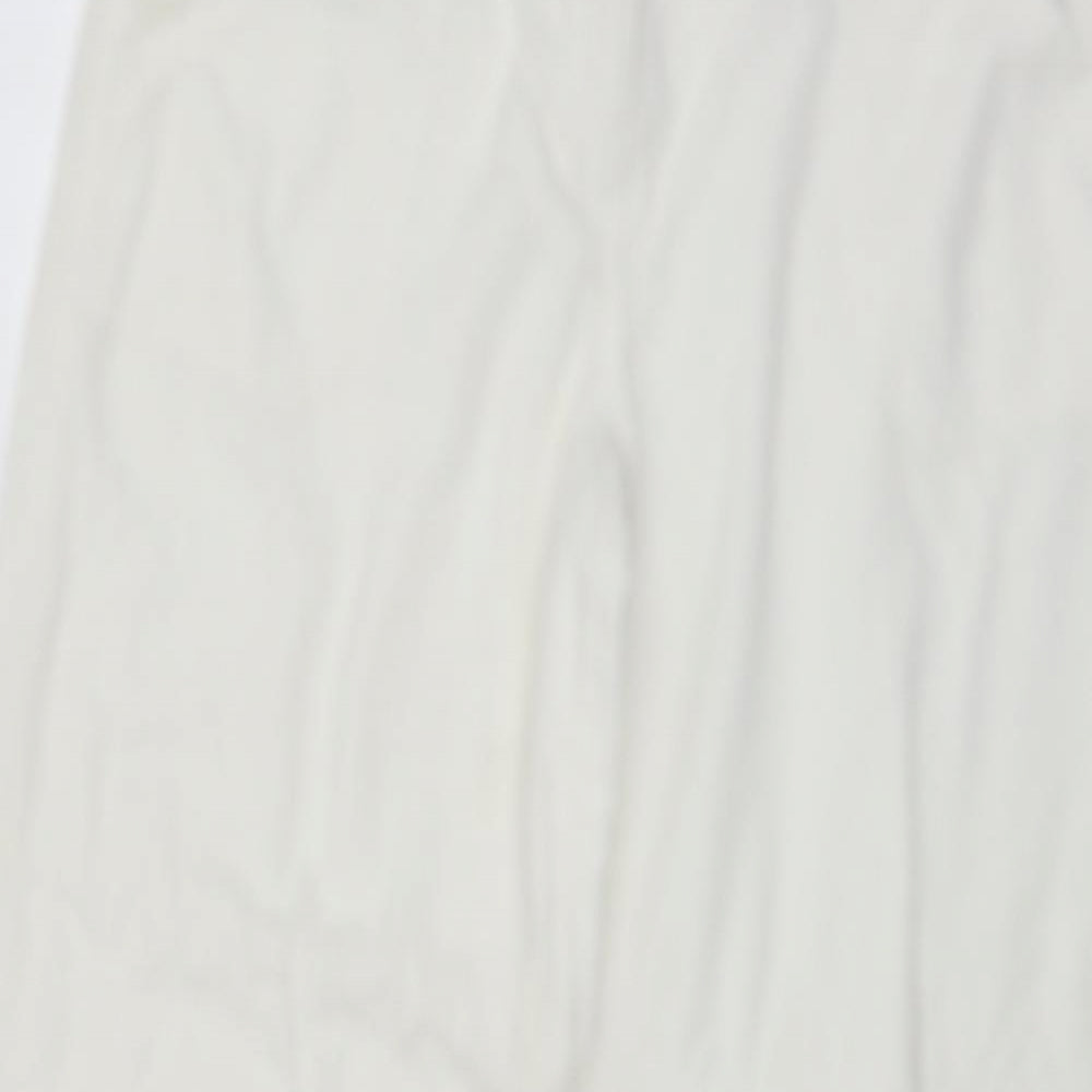 NEXT Womens White   Trousers  Size 14 L31 in