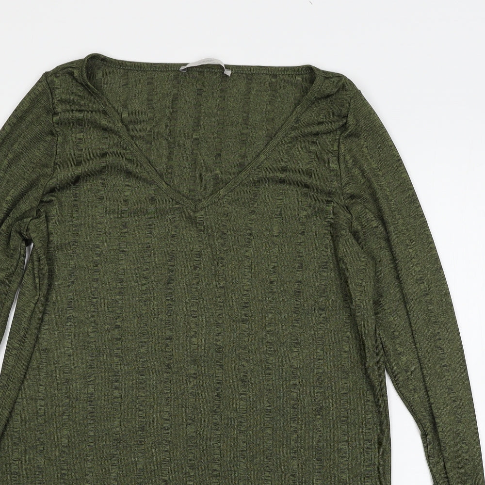 George Womens Green  Jersey Basic T-Shirt Size 14