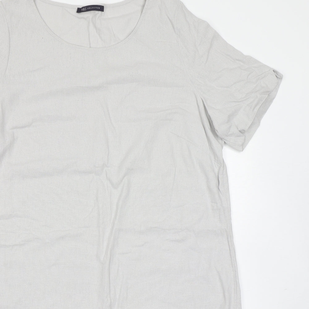 M&S Colelction Womens Grey   A-Line  Size 18