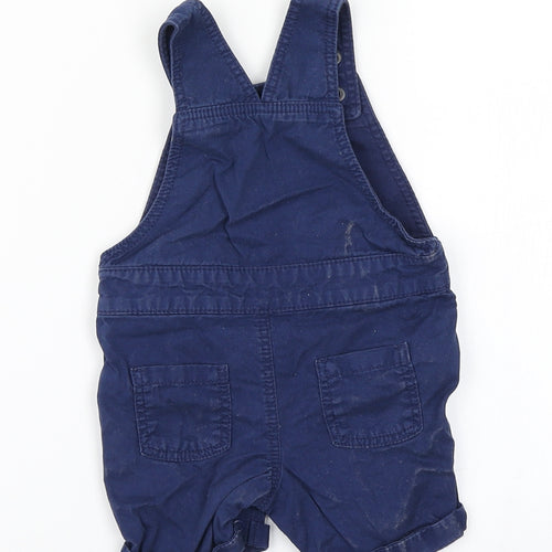 M&S Boys Blue   Dungaree One-Piece Size 3-6 Months
