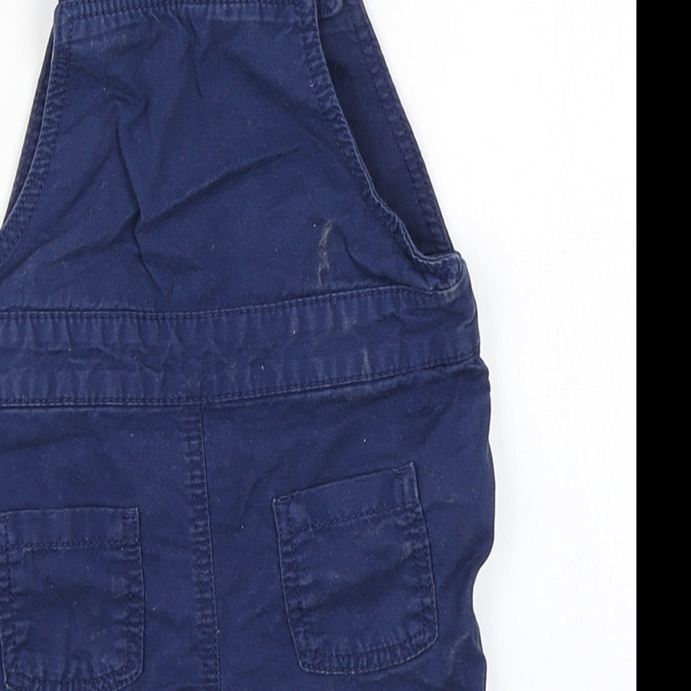 M&S Boys Blue   Dungaree One-Piece Size 3-6 Months