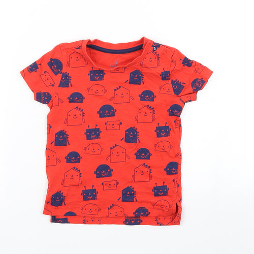 Mothercare Boys Red   Basic T-Shirt Size 12-18 Months