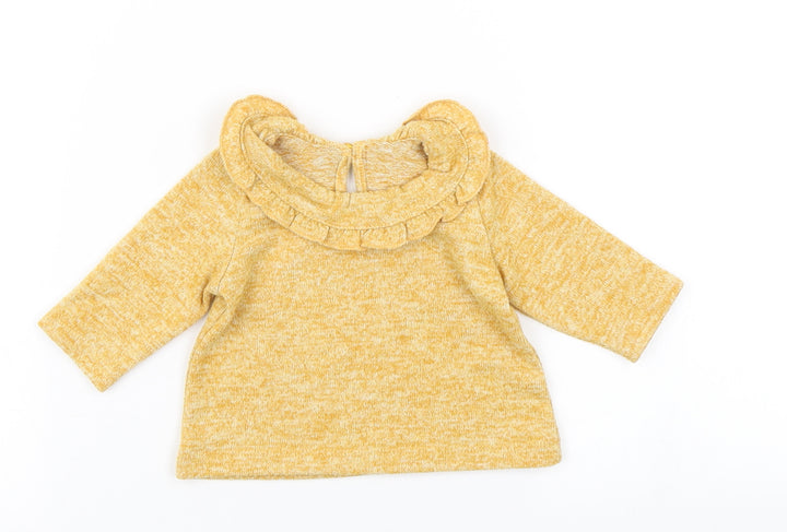 Matalan Girls Yellow   Basic T-Shirt Size Newborn