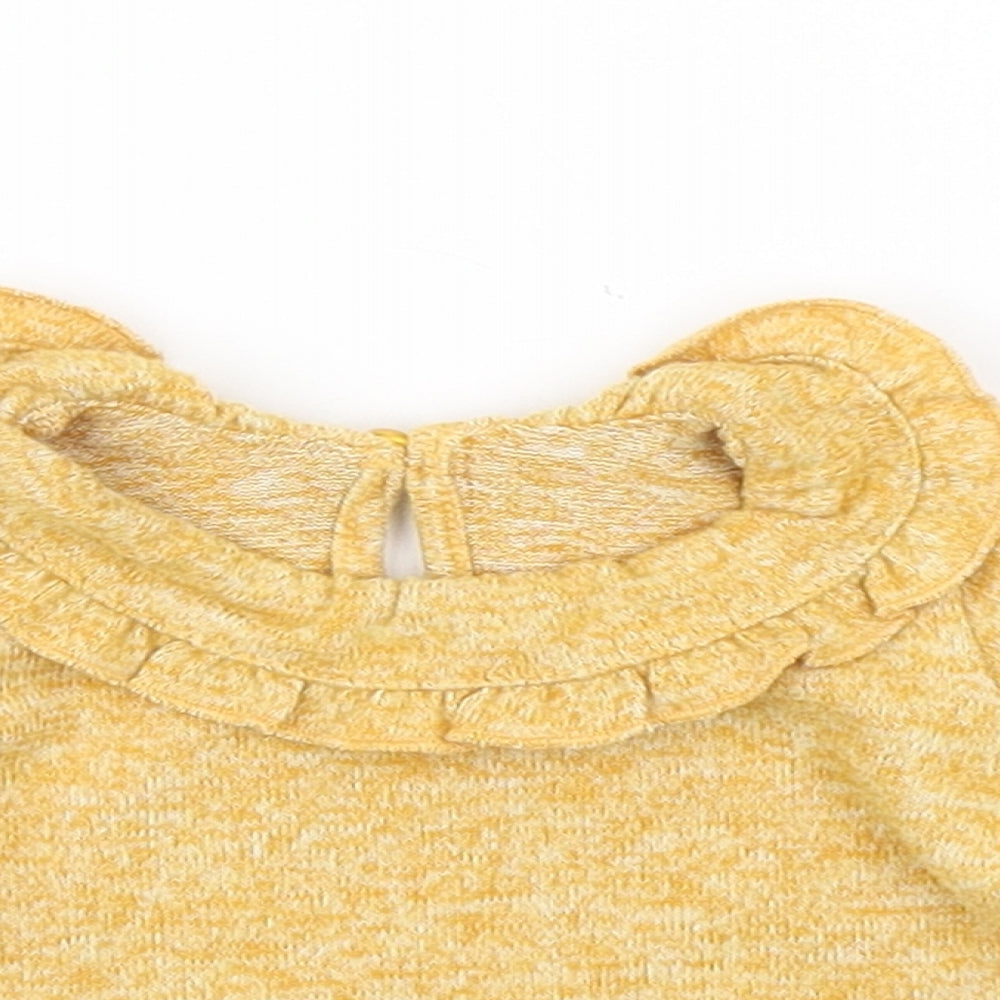 Matalan Girls Yellow   Basic T-Shirt Size Newborn