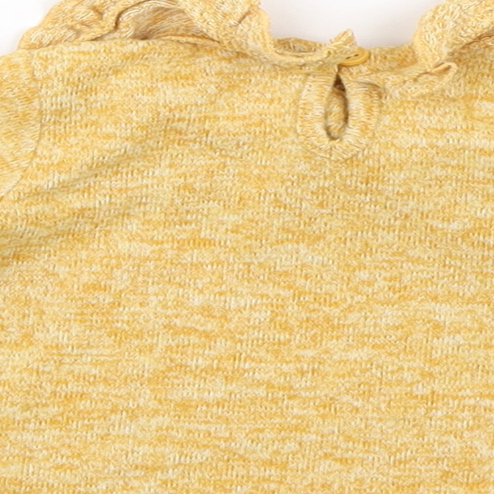 Matalan Girls Yellow   Basic T-Shirt Size Newborn