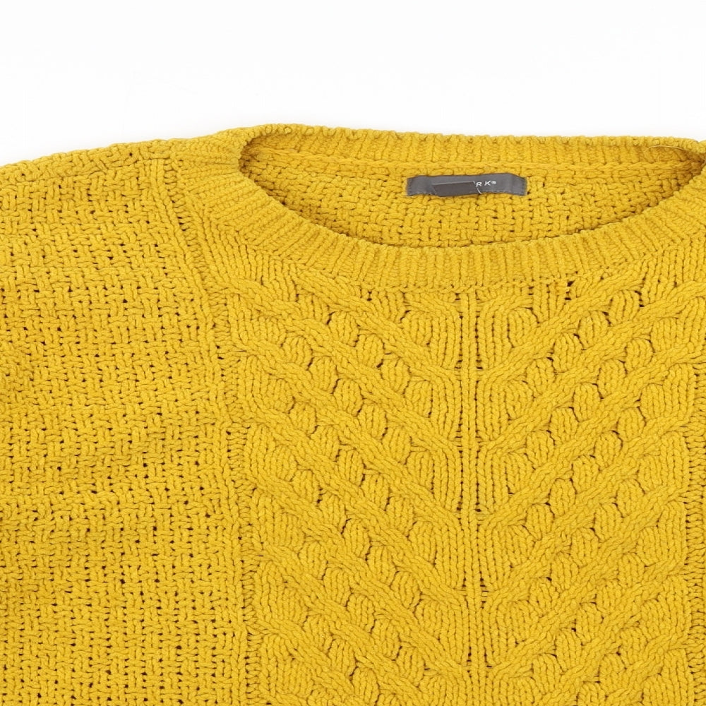 Primark Womens Yellow  Knit Pullover Jumper Size L