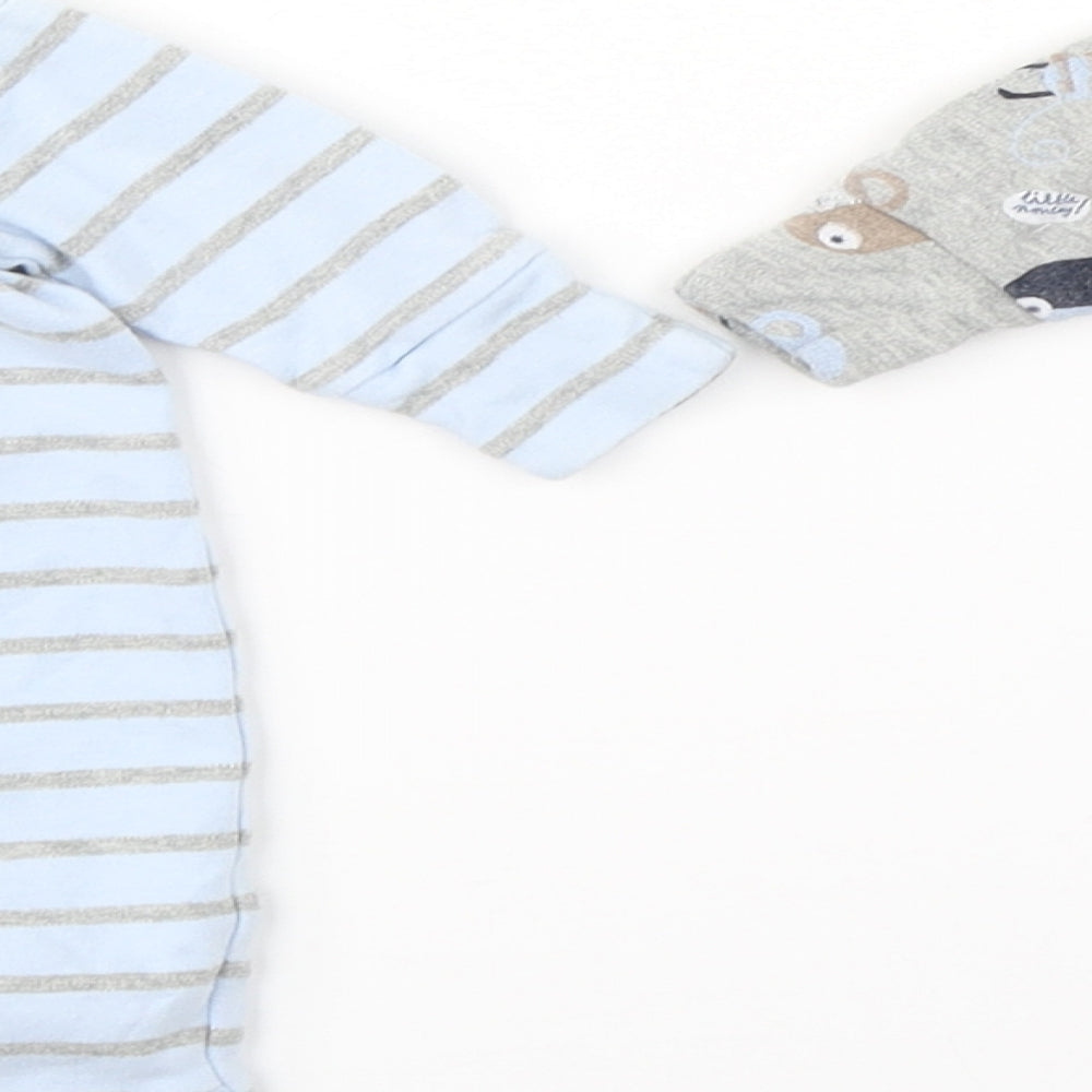 NEXT Boys Blue Striped  Babygrow One-Piece Size 0-3 Months
