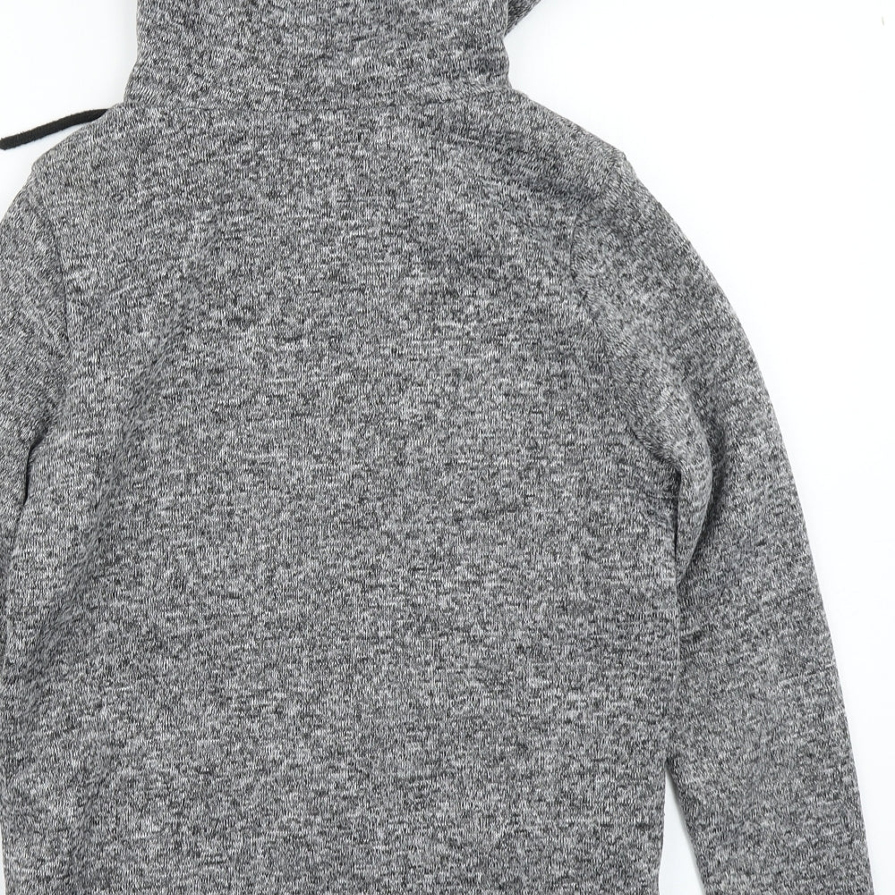 Primark Womens Grey   Full Zip Hoodie Size M  - Fleece Lined