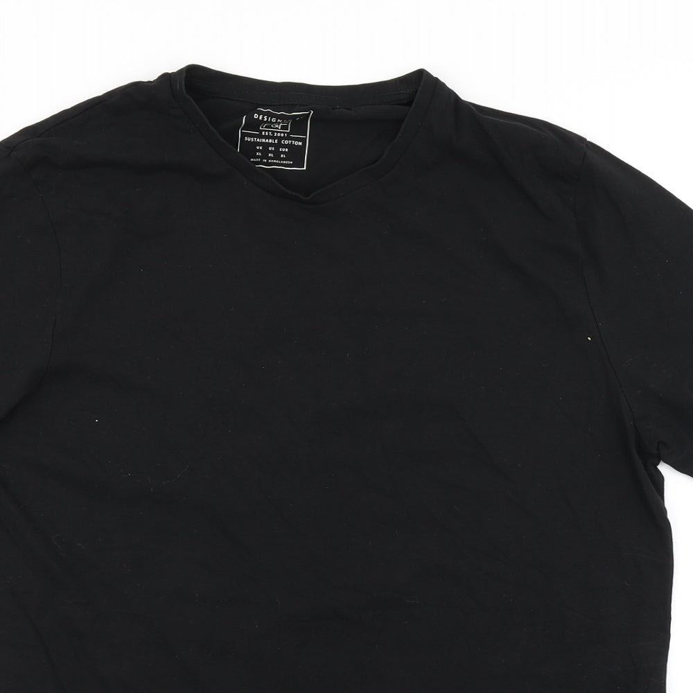 F&F Mens Black    T-Shirt Size XL