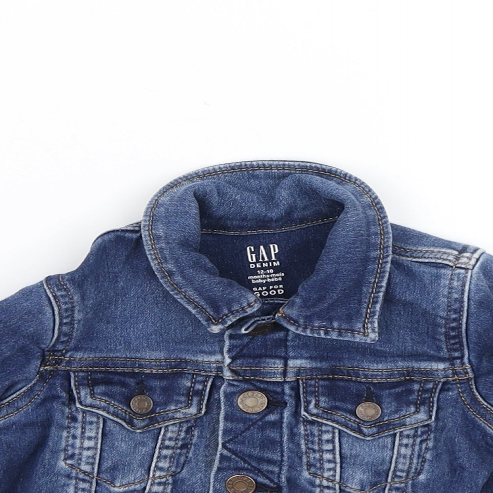 Baby Gap Girls Blue  Denim Jacket  Size 12-18 Months