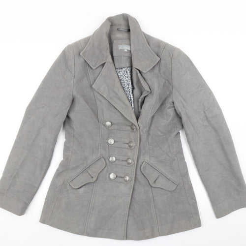 Per Una Womens Grey   Overcoat Coat Size 10