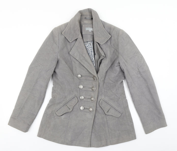 Per Una Womens Grey   Overcoat Coat Size 10