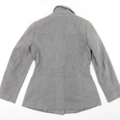 Per Una Womens Grey   Overcoat Coat Size 10