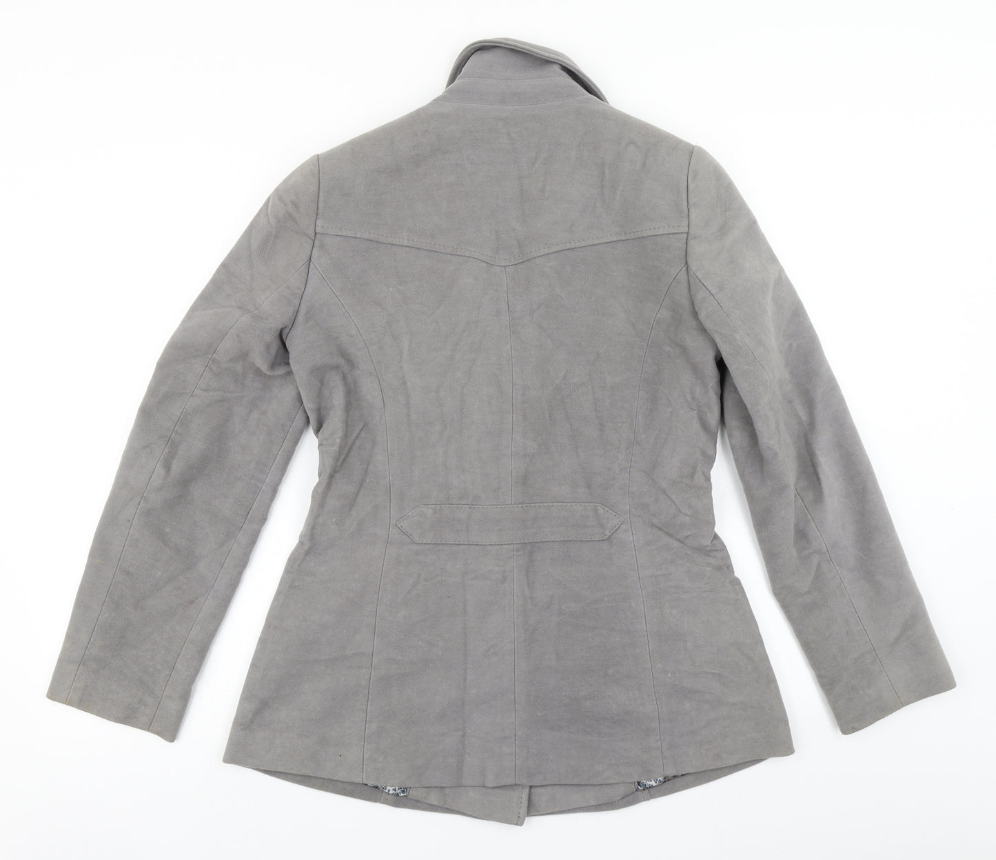 Per Una Womens Grey   Overcoat Coat Size 10