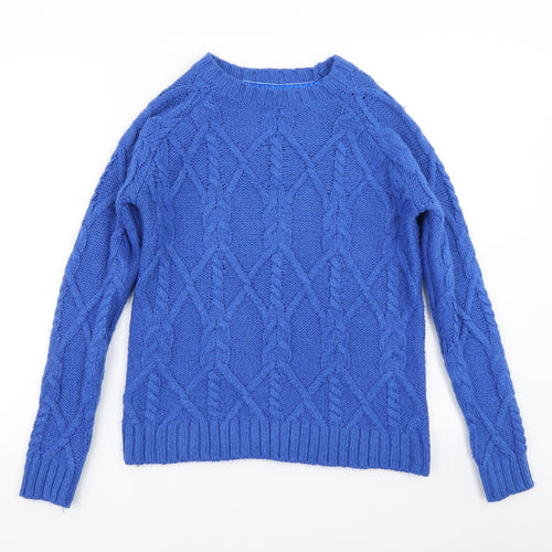 Falmer Heritage Womens Blue  Knit Pullover Jumper Size S