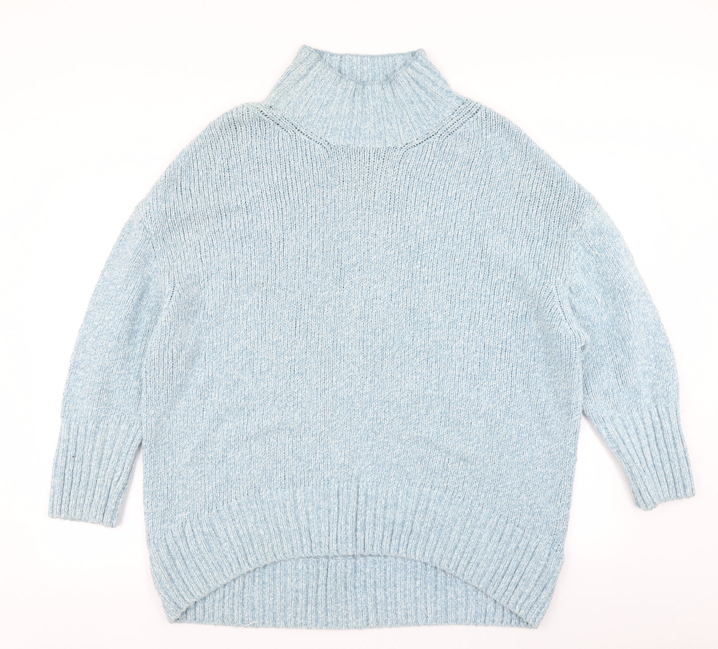 M&S Womens Blue  Knit Pullover Jumper Size L