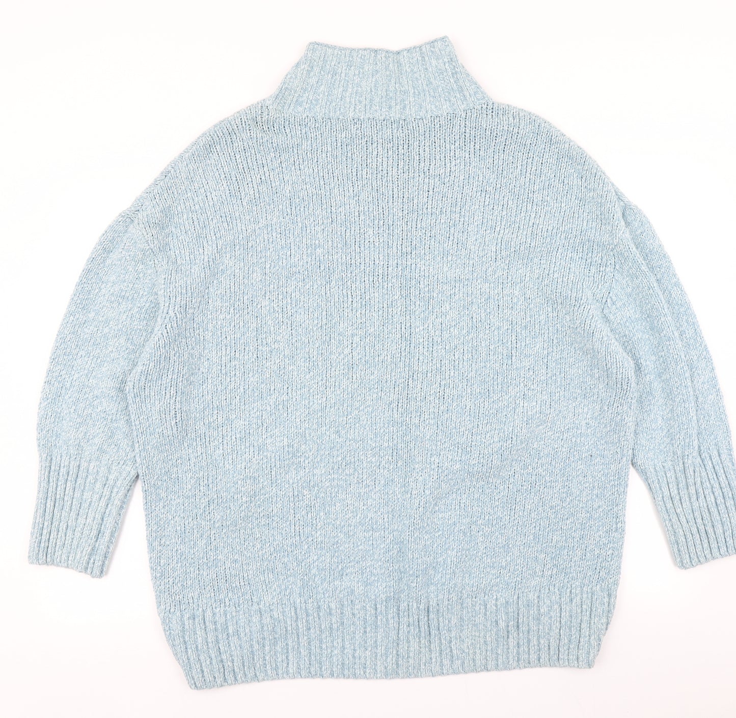 M&S Womens Blue  Knit Pullover Jumper Size L
