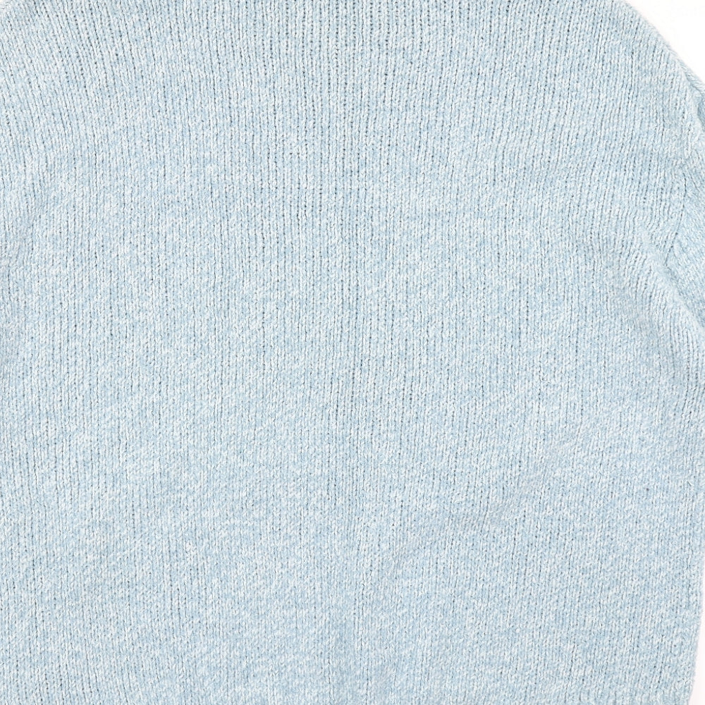M&S Womens Blue  Knit Pullover Jumper Size L