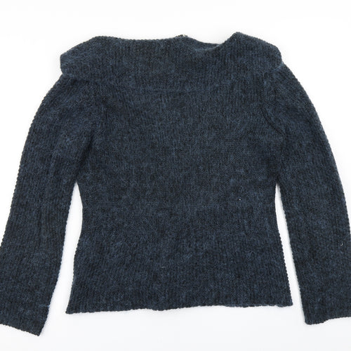 Per Una Womens Blue  Knit Cardigan Jumper Size M