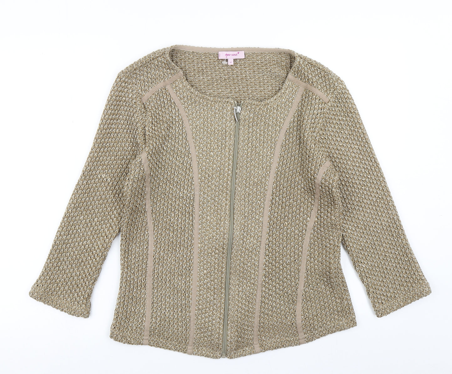 Per Una Womens Brown  Knit Jacket  Size M