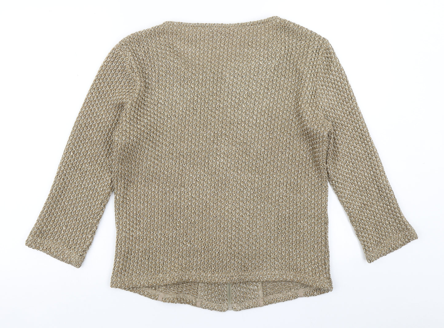 Per Una Womens Brown  Knit Jacket  Size M