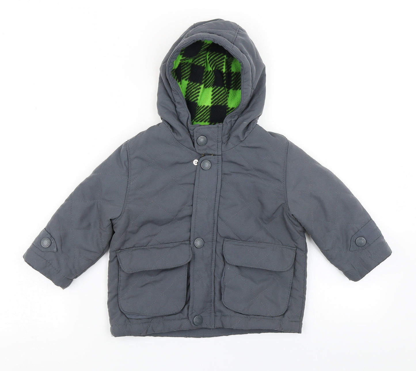 London Fog Boys Grey   Parka Coat Size 18 Months