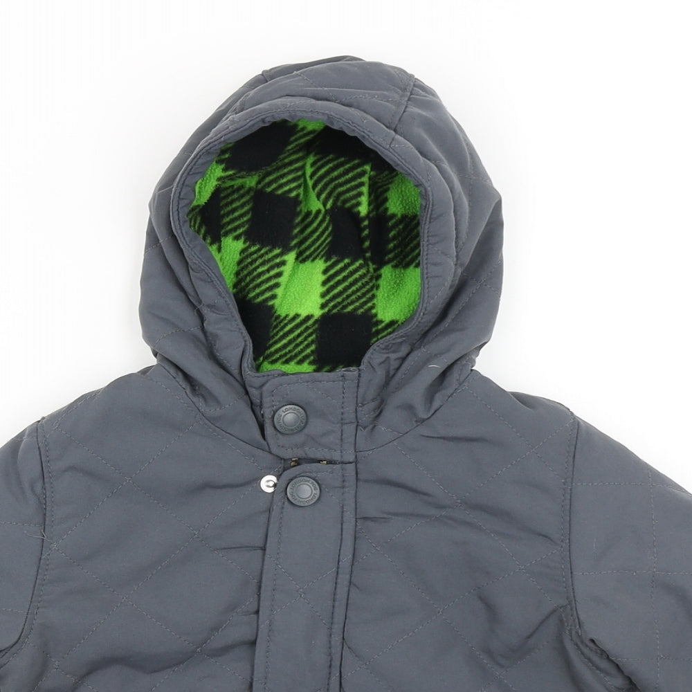 London Fog Boys Grey   Parka Coat Size 18 Months