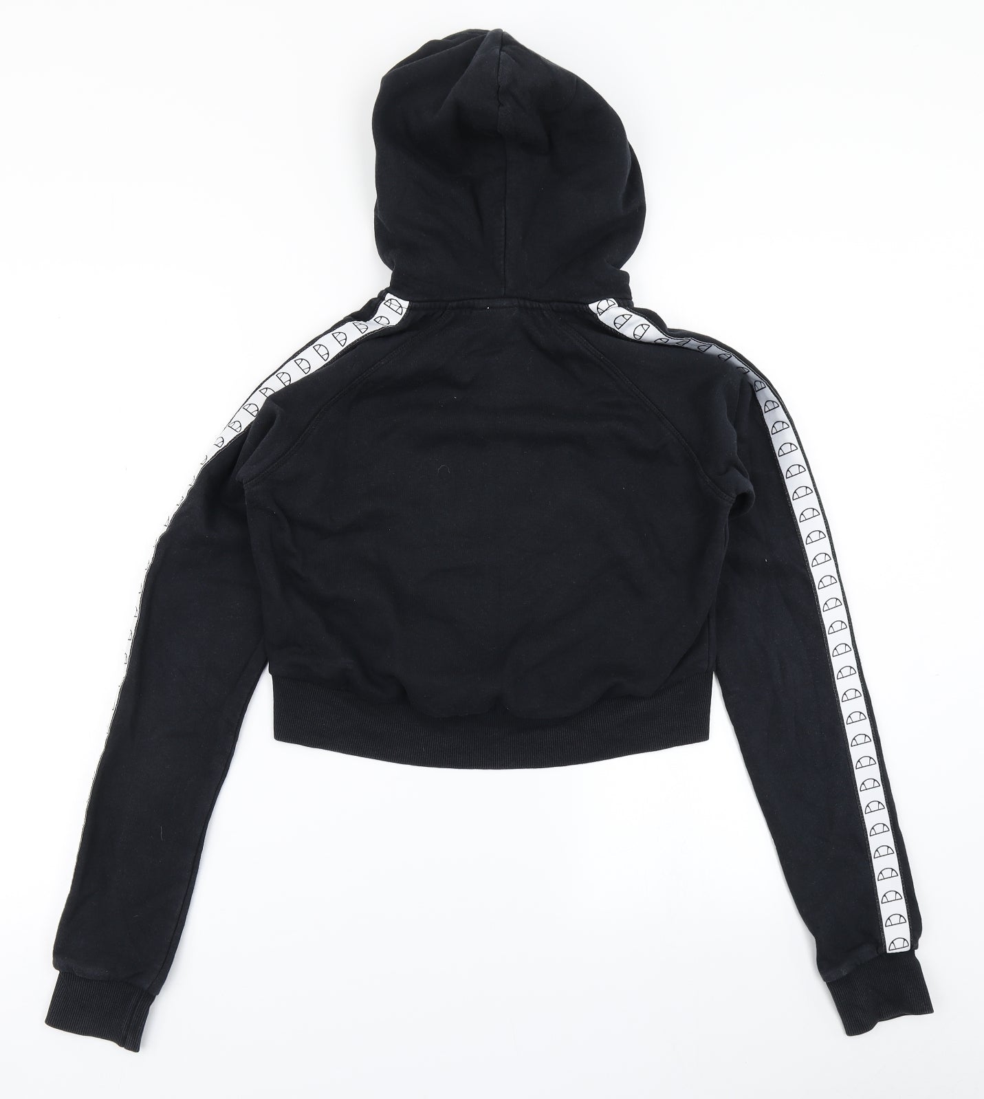 ellesse Womens Black   Full Zip Hoodie Size 10  - Cropped