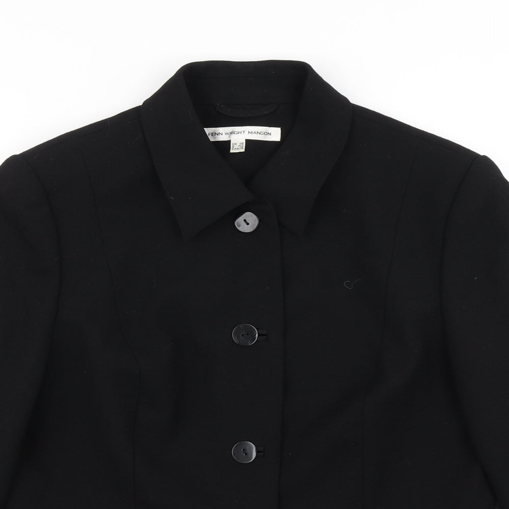 Fenn Wright Manson Womens Black   Jacket Blazer Size 16