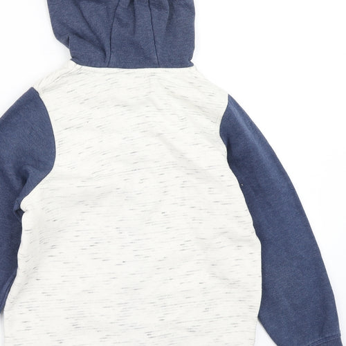 TU Boys Blue Colourblock  Full Zip Hoodie Size 9 Years