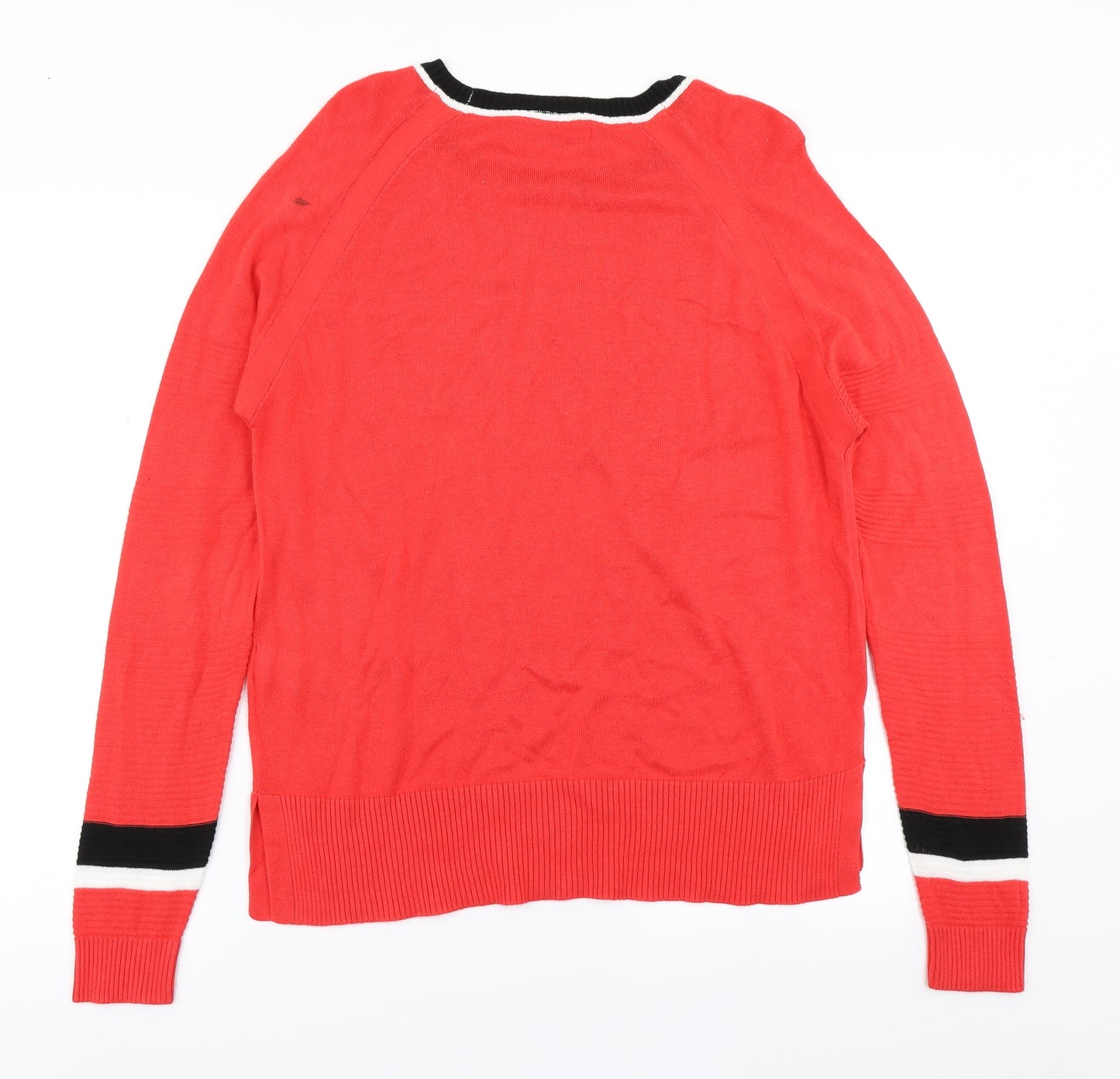 NEXT Womens Red  Knit Pullover Jumper Size 14
