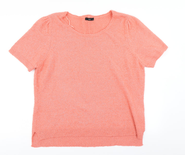 M&Co Womens Pink Knit Pullover Jumper Size 18