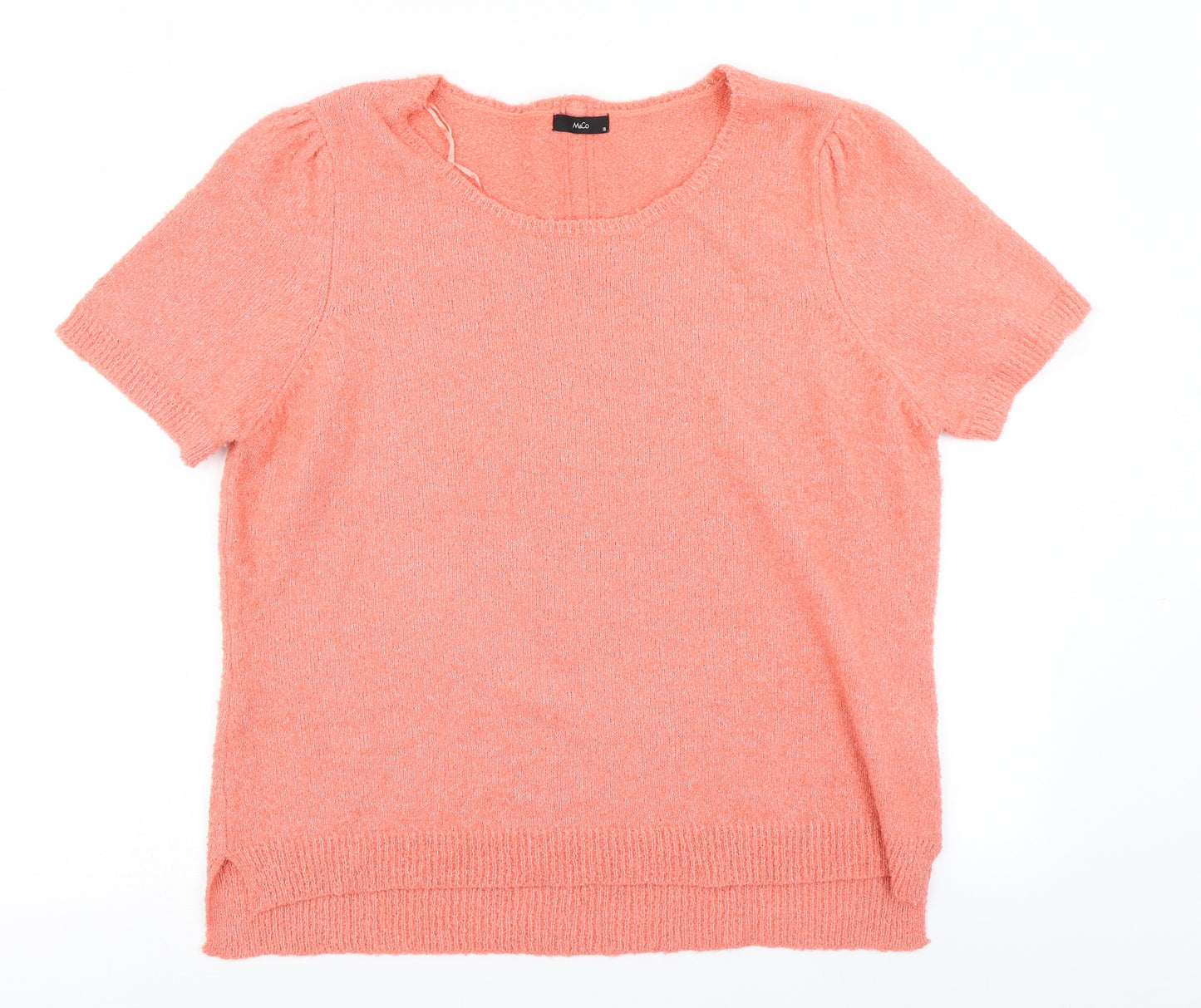 M&Co Womens Pink  Knit Pullover Jumper Size 18