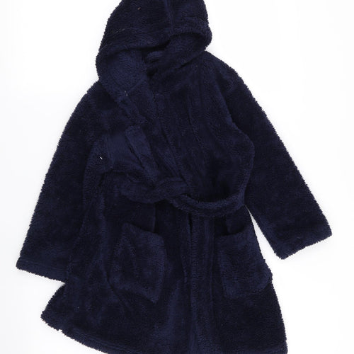Asda George Boys Blue Solid   Robe Size 5-6 Years