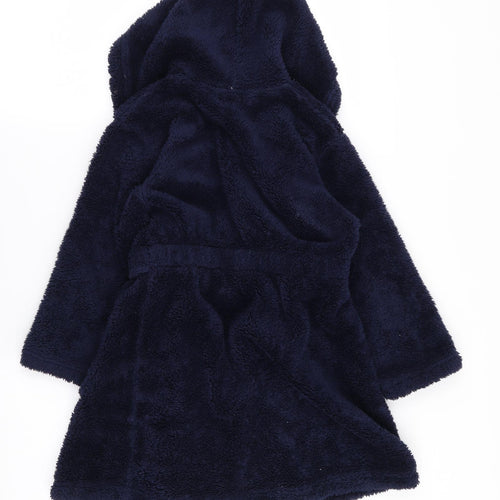Asda George Boys Blue Solid   Robe Size 5-6 Years