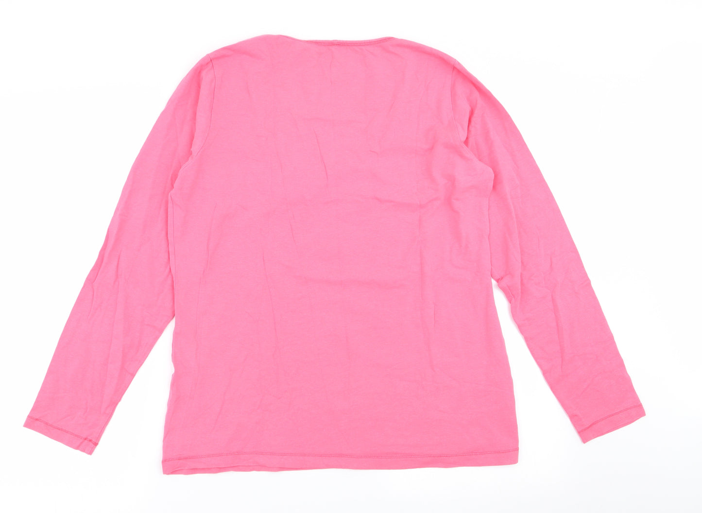 yaya  Womens Pink   Basic T-Shirt Size 2XL