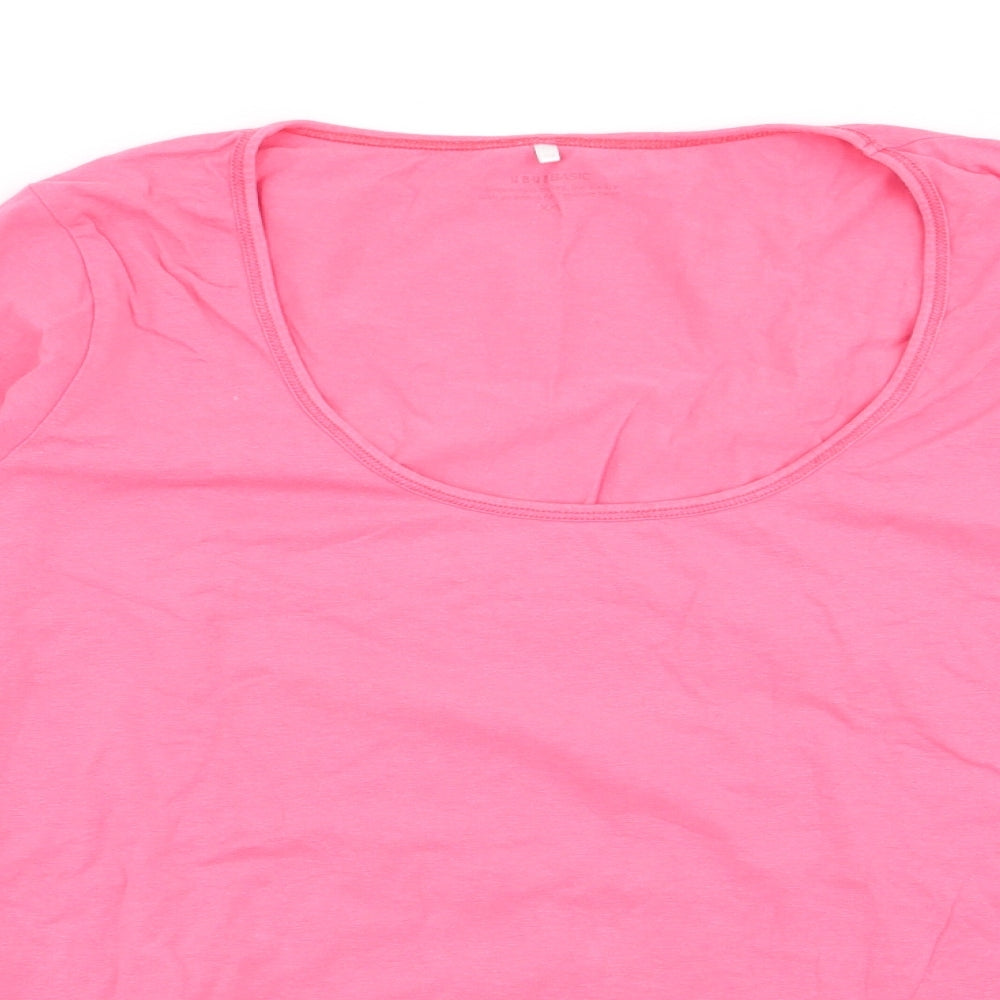 yaya  Womens Pink   Basic T-Shirt Size 2XL