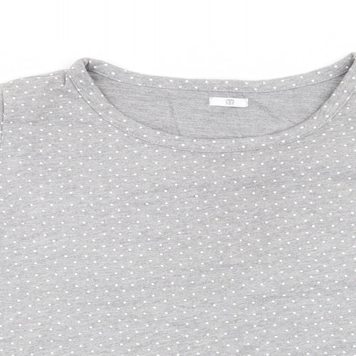River Island Womens Grey Polka Dot  Top Pyjama Top Size 12