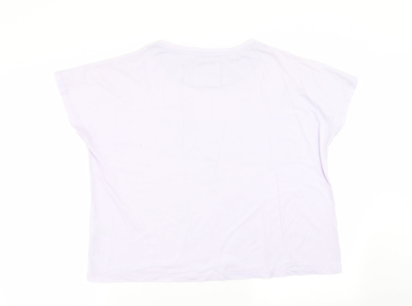 Matalan Womens Purple Solid  Top Pyjama Top Size 12