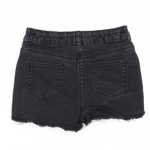 Asda George Girls Black   Hot Pants Shorts Size 8-9 Years - Sequins all over