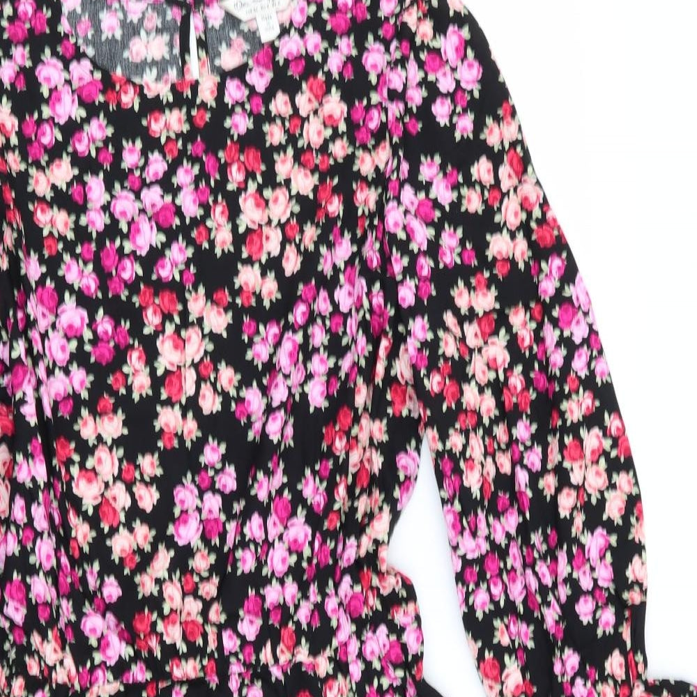 Miss Selfridge Womens Multicoloured Floral  Fit & Flare  Size 8