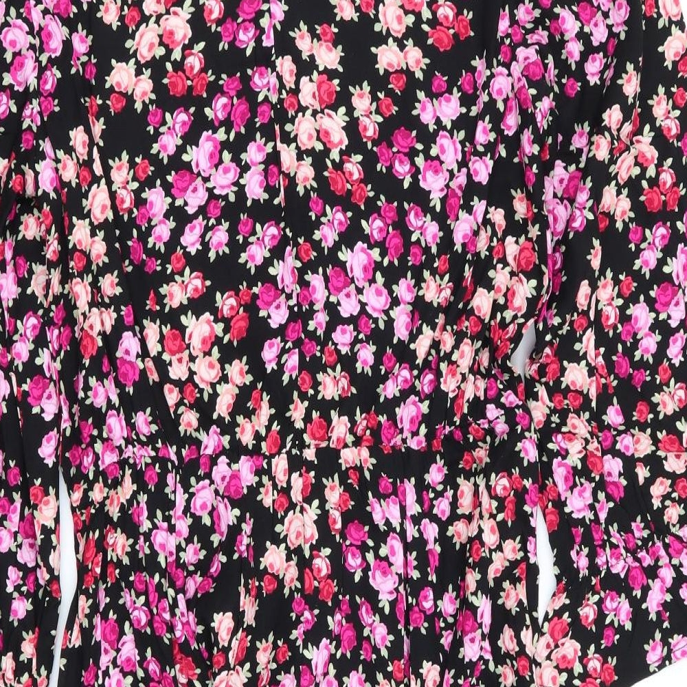 Miss Selfridge Womens Multicoloured Floral  Fit & Flare  Size 8